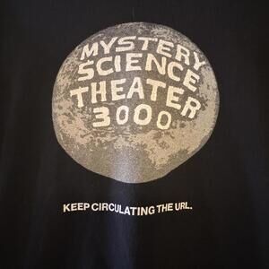 Mystery Science Theater 3000 Black Graphic T-Shirt Size M